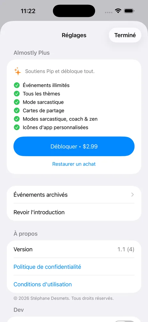 Almostly Plus, achat unique, sans abonnement